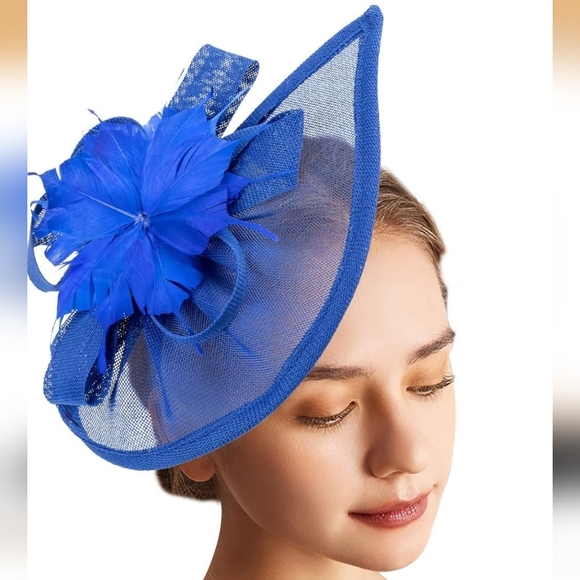 Accessories - Elegant Blue Fascinator Hat